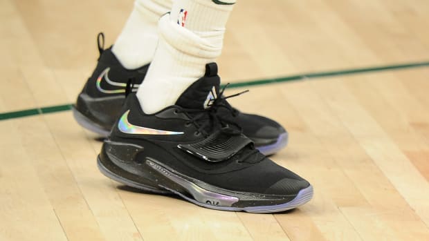 Nike Zoom Freak 3 worn by Giannis Antetokounmpo.
